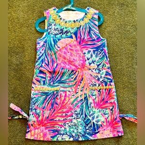EUC Lilly pulitzer gypset paradise shift dress girls 7